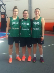 il trio della PB63Lady allo Streetball di Rimini